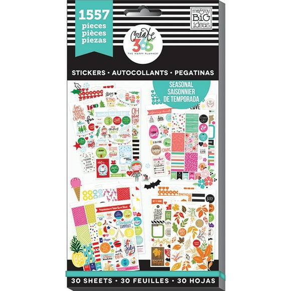 Create 365 Happy Planner Sticker Value Pack-Brilliant Year, 1557/Pkg