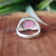 thumbnail image 4 of LD DESIGNS - Pink Aura Opal Ring - Handmade 925 Sterling Silver Bohemian Signet for Spiritual Awareness & Emotional Well-Being Gift, 4 of 8