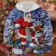 thumbnail image 2 of Sudadera con capucha para hombre con estampado 3D de Papá Noel, de otoño e invierno, cálida y moderna, informal, para uso diario, 2 of 4