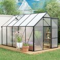 thumbnail image 1 of Serre Surélevée en Polycarbonate 6x10 Pi avec Base et Ancrage en Aluminium Robuste pour Jardin Extérieur Toutes Saisons, 1 of 8
