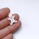 thumbnail image 1 of Colgantes de copo de nieve, Virgen María, Ángel, globo, perro, acero inoxidable, tema de Navidad, bricolaje, artesanía hecha a mano, fabricación de joyas, 5 piezas, 1 of 4