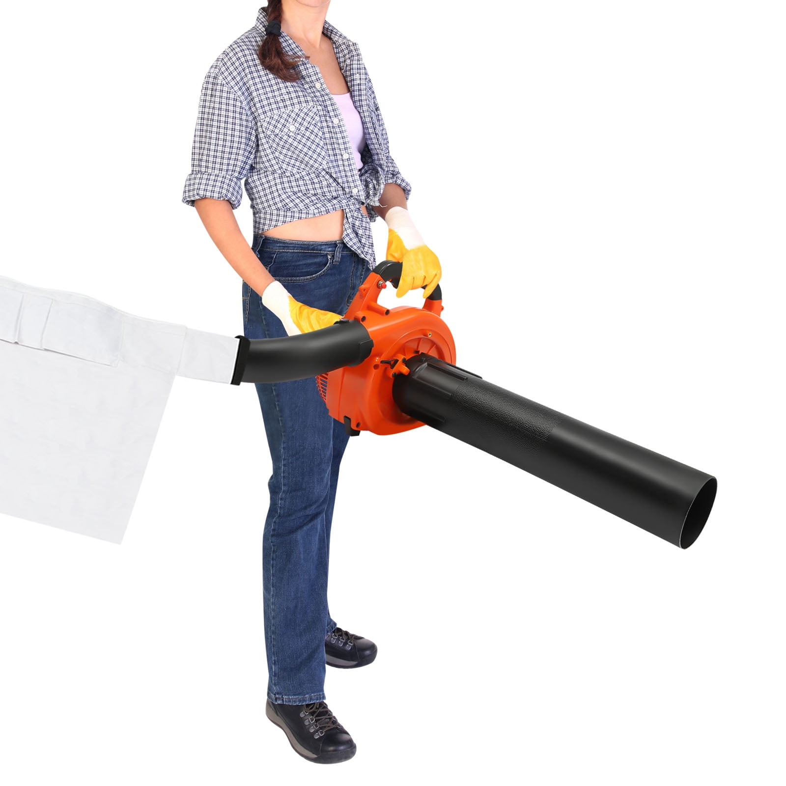 Handheld Leaf Blower 25.4cc 2Stroke Gas Power Blower for Yard Cleaning 750W