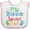 White and Pink, variant on Inktastic My Grammie Loves Me Boys or Girls Baby Bib