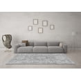 thumbnail image 3 of Ahgly Company Indoor Round Abstract Gray Modern Area Rugs, 7' Round, 3 of 4