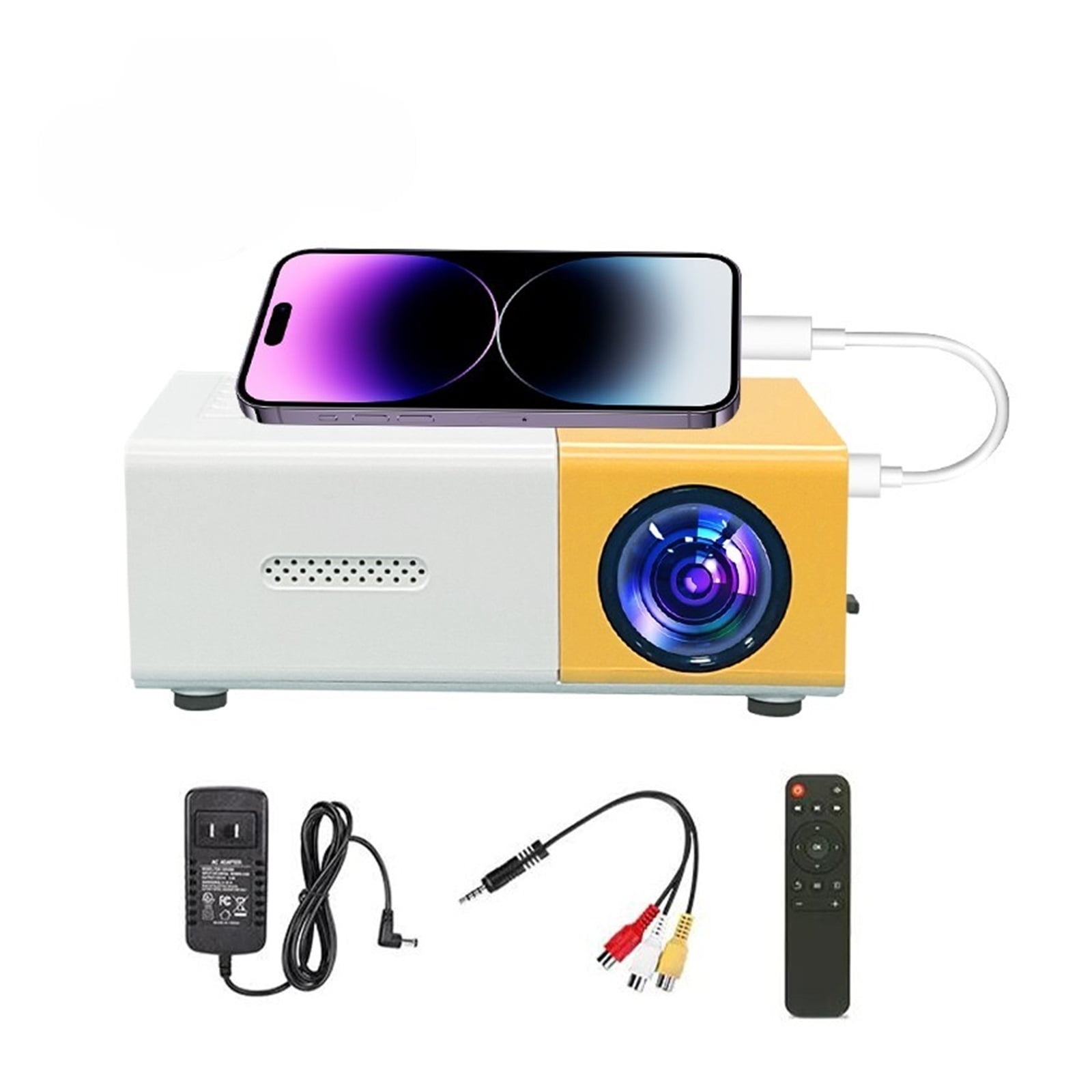 TOPVISION LED Projector 本体 TOPVISION 1080P Mini Projector with Bluetooth,Keystone