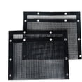 thumbnail image 1 of Juego de 2 protectores de gratar, antideslizantes, reutilizables, 30x27 cm, negro, 1 of 5