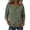 Green, variant on Women's Linen Cotton Button Down Shirt, V Neck 5/5 Sleeve Loose Fit Blouse for Women, Summer Casual Commuter Open Front Top, Elegant Literary Tunic Daily Wear Top(Color Pink Size M)