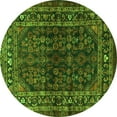 thumbnail image 1 of Ahgly Company Indoor Round Persian Green Traditional Area Rugs, 5' Round, 1 of 1