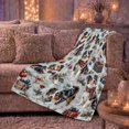thumbnail image 6 of Cheerful Christmas Australian Shepherd, Festive Pet Portrait Pattern, Warm Flannel Blanket for Living Room and Bedroom, Dog Lovers Christmas Gift, Pet Lover Home Decor, 6 of 9