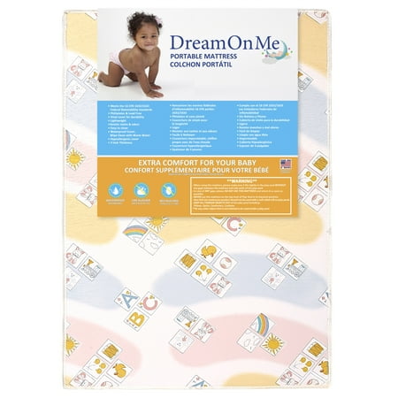 Dream on Me Soothe Me Softly Playard Mattress