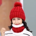 thumbnail image 4 of Opolski Foulard Chaude Automne Hiver pour Femmes, Chapeau Tricoté, Bonnet, Ensemble, 4 of 8