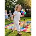 thumbnail image 3 of BemeyourBBs Baby Girl Birthday Outfits Smocked Romper Casual Birthday Cake Embroidered Dot Print Crew Neck Short Sleeve Infant Jumpsuit Spring Summer Clothes, 3 of 9