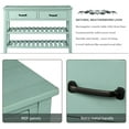 thumbnail image 6 of Console Tables for Entryway, Baysitone Wood Sofa Table with 2 Drawers and 2 Tiers Shelves for Living Room (Antique Blue), 6 of 7