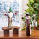 thumbnail image 2 of Botellero navideño, botellero para árbol de Navidad, portabotellas y copas de vino color02, 2 of 5