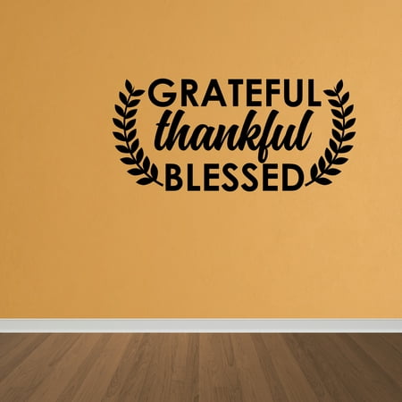 Download Wall Decal Quote Grateful Thankful Blessed Wall Art Decal ...