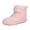Pink, variant on Fadezar Kids Snow Boots Boys Girls Lightweight Winter Boots Warm Barefoot Shoes for Toddler Kid