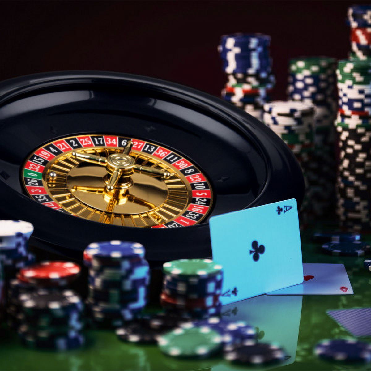 Trademark Games 10 Inch Roulette Wheel with 2 Metal Balls