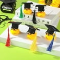 thumbnail image 4 of Graduation Cap Decorations 10 Pack Mini Graduation Caps Blake Bottle Toppers Bachelor Graduation Hat Shaped Party Decorations with Tassels, 4 of 6
