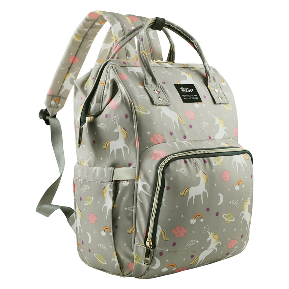 Miger Unicorn Diaper Bag Backpack Travel Nappy Bag Baby Diaper Backpack