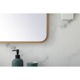 thumbnail image 4 of Soft corner metal rectangular mirror 30x40 inch in Brass, 4 of 5