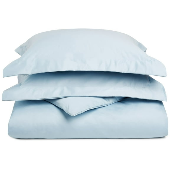 Lavish BNM Cotton Blend Duvet Cover Set - Full/Queen, Light Blue