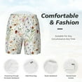 thumbnail image 5 of Balery Wildflower Watercolor Mens Swim Trunks Swim Shorts for Men Quick Dry Inseam Beach Shorts with Compression Liner Pocket-3X-Large, 5 of 9