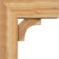 thumbnail image 3 of Ekena Millwork 8"W x 20"D x 20"H Westlake Block Rough Sawn Bracket w/ Offset Brace, Western Red Cedar, 3 of 25