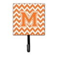 thumbnail image 1 of Letter M Chevron Orange & White Leash or Key Holder, 1 of 1