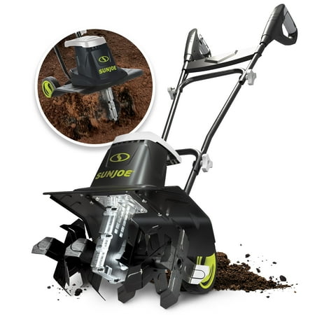 Sun Joe Electric 16-inch Garden Tiller + Cultivator  13.5-Amp  3-Position
