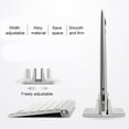 thumbnail image 3 of Vertical Laptop Stand Fittings Home Office Stable Support Shelf Storage Shelf Aluminum Alloy Tablet Mount Rack type3, 3 of 8