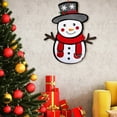 thumbnail image 3 of DIY Christmas Snowman Pendant Set - Holiday Decorations with Cute Ornaments, Snowflakes, Hats, and Scarves for Festive Home Decor, 3 of 9