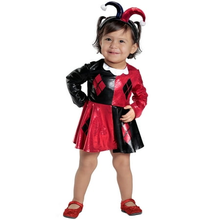 Harley Quinn Dress and Diaper Cover Infant/Toddler Costume