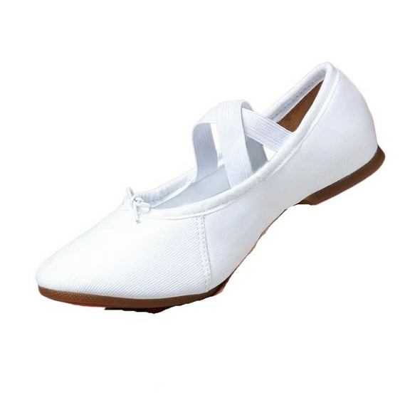 Adult Jazz Ballroom Canvas Dance Shoes Women Teacher Soft Sole Latin Modern Dance National Shoes Standard Practice