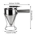thumbnail image 2 of unbranded Dispenser Piston Funnel De Acero Inoxidable Para Repostería Y Desmontable Y Soporte, 2 of 7