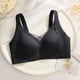 thumbnail image 4 of Brasier Sujetador Push up de Látex sin Costuras para Mujer, Talla Pequeña, Talla Grande, con Tiras de Gelatina, Soporte Suave, Cómodo, Malla Transpirable, Copa Fija. Mediana, 4 of 5