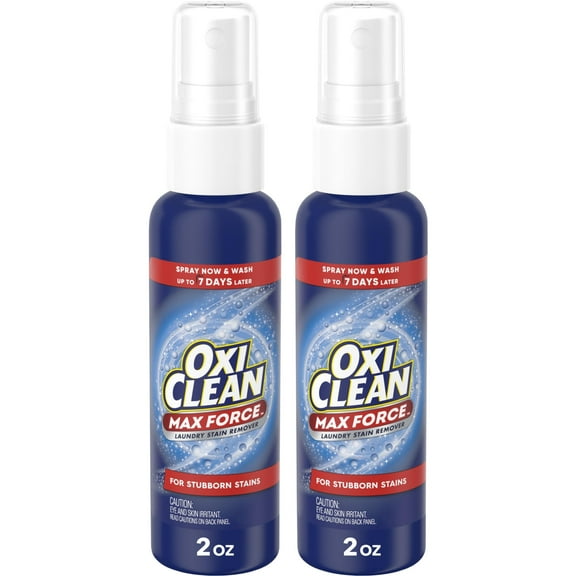 OxiClean Max Force Laundry Stain Remover Spray, 2 fl oz, 2PK
