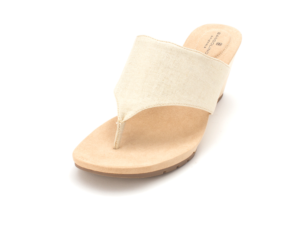 Bandolino Womens Sarita Fabric Split Toe Casual Platform Sandals - image 1 of 3