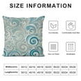 thumbnail image 5 of BANET  Turquoise Pillow Sham, Abstract Floral Flowers Pattern Classic Design Illustration, Decorative Standard King Size Printed Pillowcase White, 5 of 5