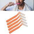 thumbnail image 4 of BIMZUC 5pcs L-Shaped Interdental Brushes for Dental Braces, High Efficiency Plaque Removal Interproximal Brush, Orange (5 Count / 0.7 oz), 4 of 9