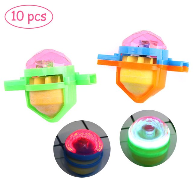Color Aleatorio Diversión Niños Peonza Con Silbato Luminoso Gyro Juguetes Soplando Rotación Alivio Del Estrés Escritorio Peonza Juguetes Regalo Para Niños10 Unids Guardurnaity FN006022-00