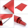 thumbnail image 4 of Goodhd Satin Matte Chrome Metallic Red Vinyl Film Wrap Car Sticker Bubble Free 30*150cm, 4 of 9