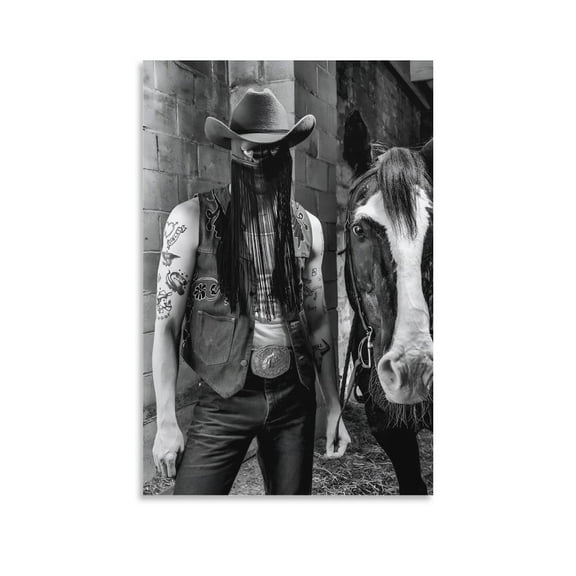 Orville Peck Country Music Singer Poster Canvas Wall Art Prints Poster Gifts Photo Picture Painting Posters Room Decor Home Decorative 16x24inch(40x60cm)