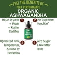 thumbnail image 2 of Peak Performance Organic Ashwagandha Liquid Drops for Stress Relief and Anxiety Support – Extra Strength Adaptogen Tincture, Vegan, Non-GMO – 2 oz, 2 of 8