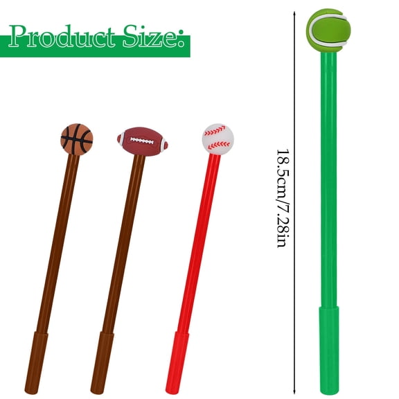 Sports Theme Ballpoint Pen Bulk Set Fun Design Writing Instruments Party Favors - Tennis