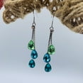 thumbnail image 2 of Mall of Style - Teal Earrings - Teal Jewelry - Showstopper Teal Crystal Earring (Tantalizing Teal), 2 of 6