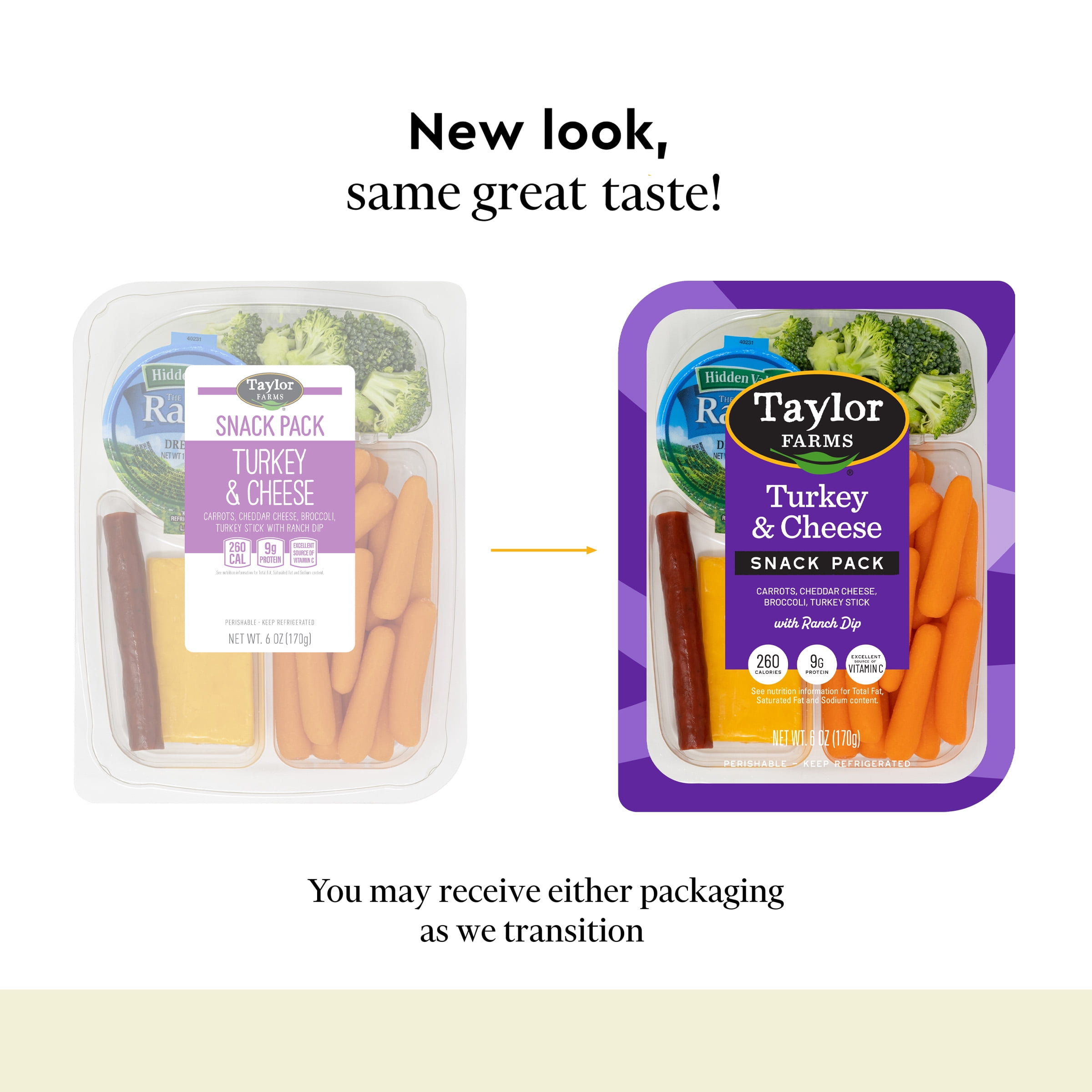 Taylor Farms Turkey & Cheddar Snack Tray, 6 oz, Refrigerated