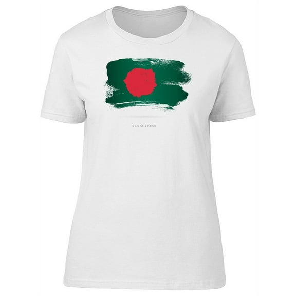 Cool Grunge Bangladesh Flag T-Shirt Women -Image by Shutterstock, Female Medium