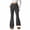 Dark Gray, variant on cocolona Womens High Waist Fleece Lined Leggings Winter Thermal Warm Flare Yoga Pants Fashion Solid Color Lounge Trousers with Pockets