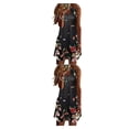 thumbnail image 3 of Vestido Corto Informal Qarigey con Estampado Floral Bohemio para Mujeres Halter Ropa de Verano, 3 of 6