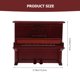 thumbnail image 4 of GAXIRE Simulación de piano modelo adorno mini casa decoración madera piano muñeca casa decoración, 4 of 6